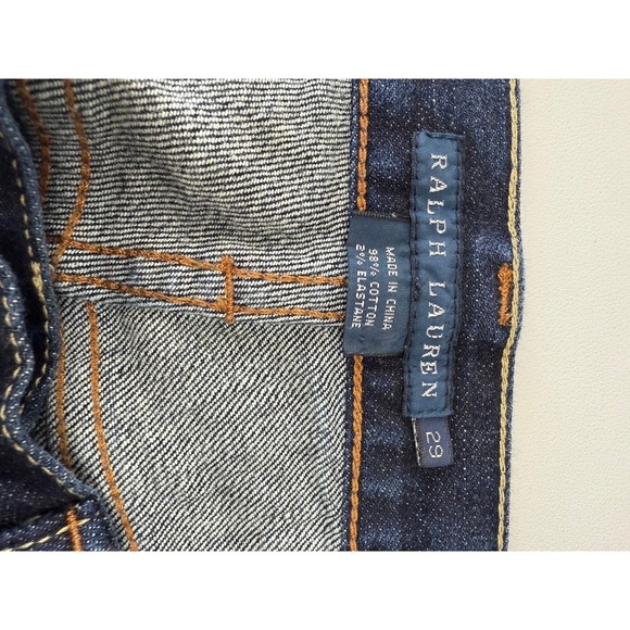 Ralph Lauren xThompson 650 Skinny Jeans Dark Indigo Denim Womens 29x30 - Picture 2 of 9